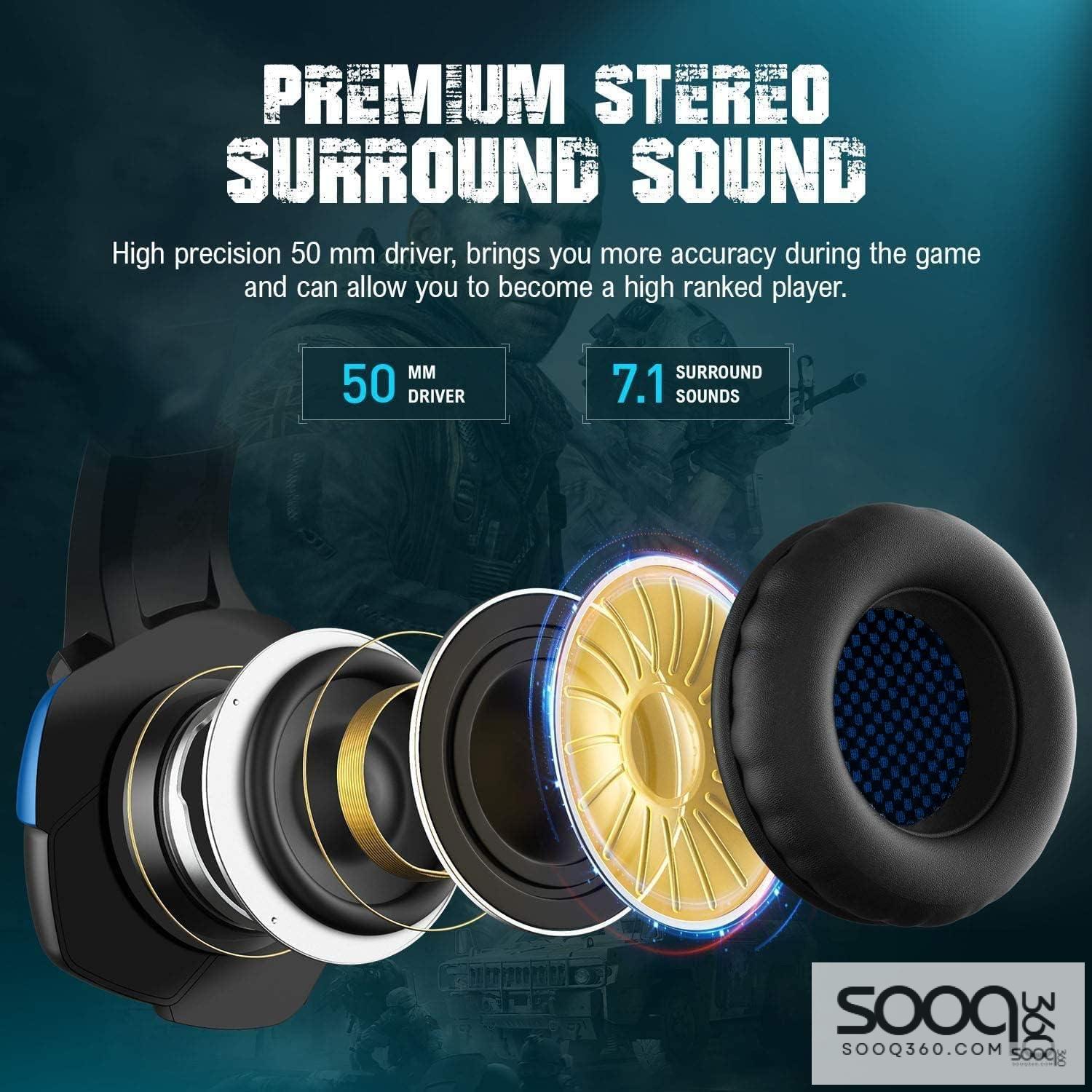 سماعة الألعاب المحيطية مع مايك ONIKUMA K5