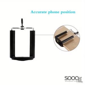 1 قطعة حامل هاتف أسود مع فتحة برغي صامولة 1/4