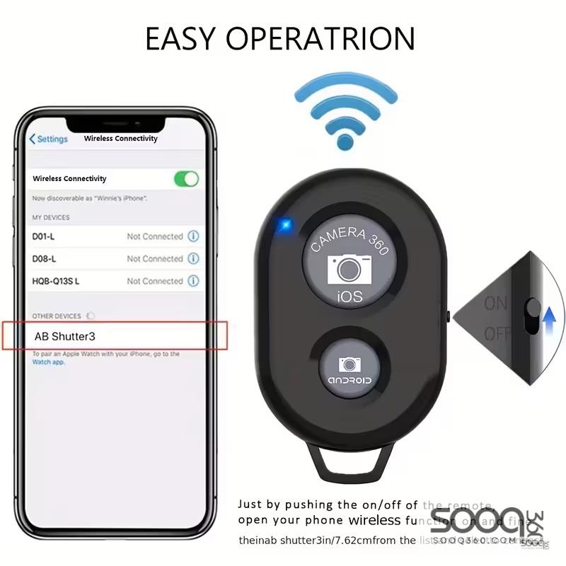 ريموت التحكم عن بعد بلوتوث للتصوير عن بعد من خلال كاميرا الهاتف