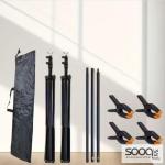 حامل معدني للخلفية قياس 2x3متر لون أسود backdrop stand