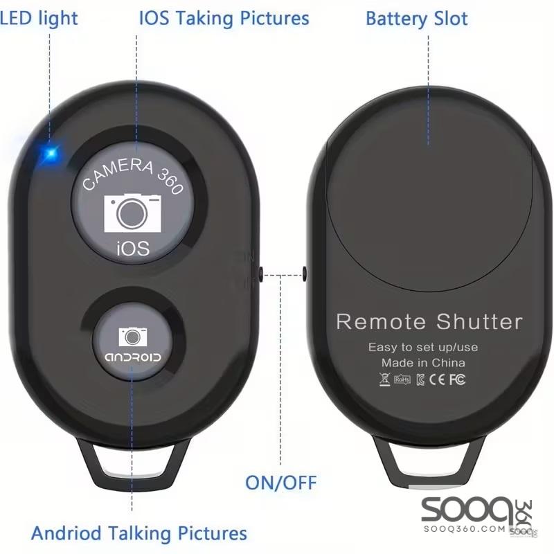 ريموت التحكم عن بعد بلوتوث للتصوير عن بعد من خلال كاميرا الهاتف