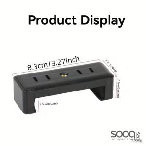 حامل هاتف ذكي قابل للتعديل، بمقبض مطاطي، برغي 1/4 بوصة للترايبود، المونوبود، عصا السيلفي