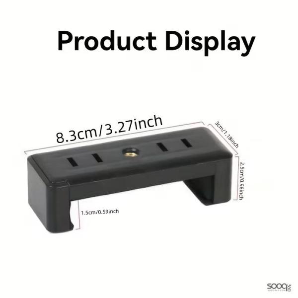 حامل هاتف ذكي قابل للتعديل، بمقبض مطاطي، برغي 1/4 بوصة للترايبود، المونوبود، عصا السيلفي