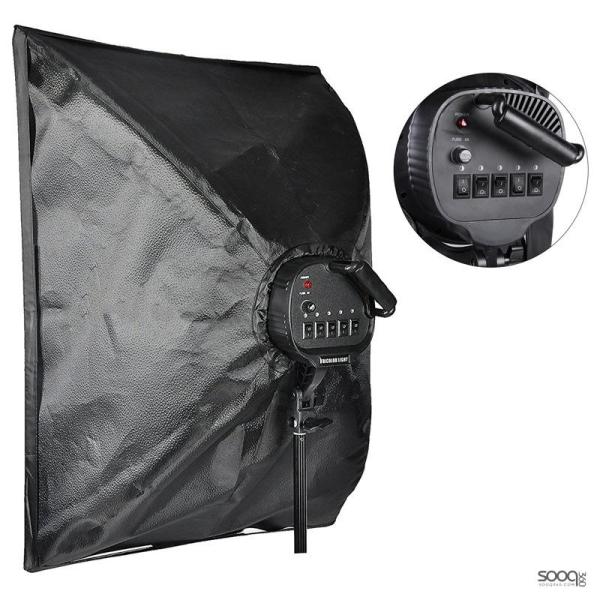 سوفت بوكس خماسي اضاءة مستمرة مع استاند