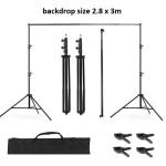 استاند حامل للخلفيات Heavy Duty 2.8x3m مع حقيبة Stand Heavy Duty Backdrop