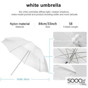امبريلا خاصة للمصورين (لون ابيض )