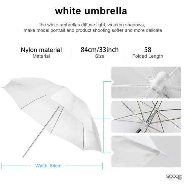 امبريلا خاصة للمصورين (لون ابيض )