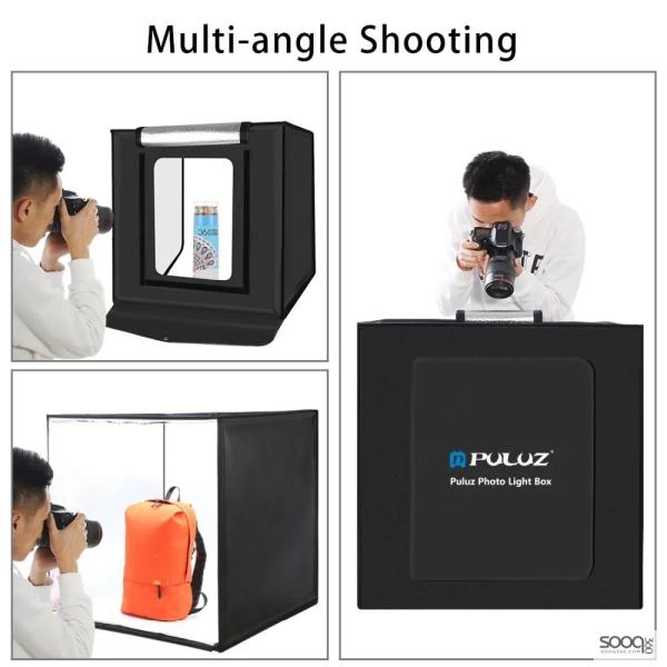 صندوق تصوير المنتجات (لايت بوكس) قياس 60سم مع ٦خلفيات