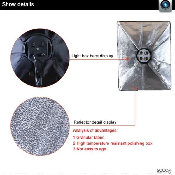 سوفت بوكس رباعي مع استاند افقي من الاعلى.