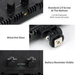 ⁧E800 3-color temperature 40W 3200K-5600K LED Flat Panel Lights Live Broadcast Fill Light، EU Plug⁩