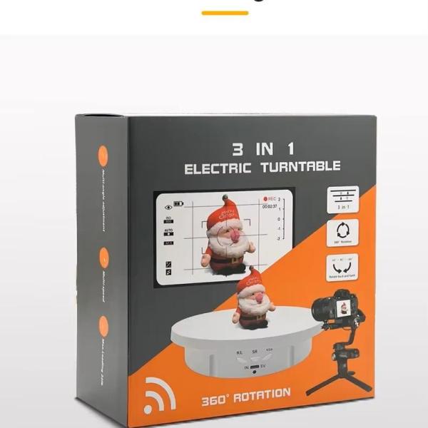 تيرن تيبل قرص الدوران الفوتوغرافي للتصوير بزاوية دوران 360 درجة مع ريموت تحكم عن بعد