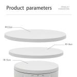 تيرن تيبل قرص الدوران الفوتوغرافي للتصوير بزاوية دوران 360 درجة مع ريموت تحكم عن بعد