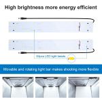 PULUZ 40cm 24W 5500K Portable Folding Studio Tent Kit with 6 Colors (Black, Orange, White, Red, Green, Blue) and Backdrops