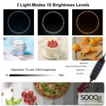 puluz صندوق تصوير المنتجات المضيئ مع 6 خلفيات 12 لون قياس 40سم