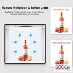 puluz صندوق تصوير المنتجات المضيئ مع 6 خلفيات 12 لون قياس 40سم