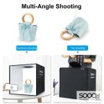 puluz صندوق تصوير المنتجات المضيئ مع 6 خلفيات 12 لون قياس 40سم