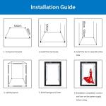 PULUZ 2m 240W 5500K Photo Light Studio Box Kit for Clothes / Adult Model Portrait (EU Plug)