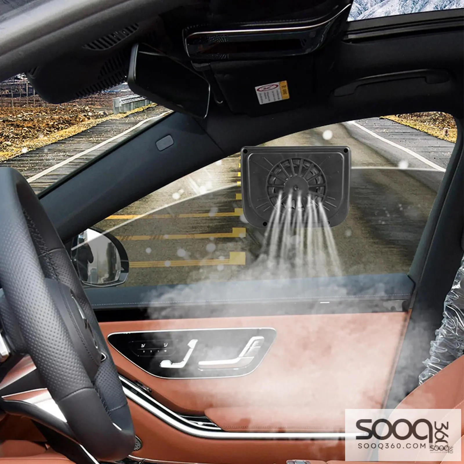 مروحة للتهوية للسيارات تعمل على الطاقة الشمسية AUTO FAN