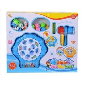 لعبة 2 في 1 (صيد الأسماك وضرب المطرقة)