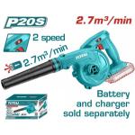 Total TABLI20018 Lithium-ion blower بلور شحن 20 فولت سرعات بدون بطارية وشاحن