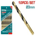 TOTAL TAC100303 Hss drill bit ريش حديد 3 ملم اصفر