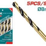 TOTAL TAC100803 Hss drill bit ريش حديد 8 ملم اصفر