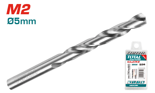 Total TAC110501 M2 HSS drill bit ريشة ستانلس مكفولة 5 ملم