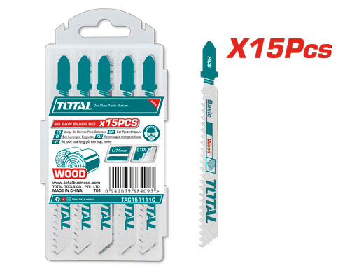 Total TAC151111C علبة نسلات تخريقة خشب 15 قطعة