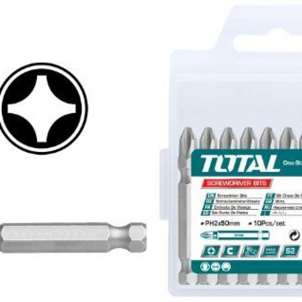 TOTAL TAC16PH223 Screwdriver bit راسيات مصلب PH2 5سم /10
