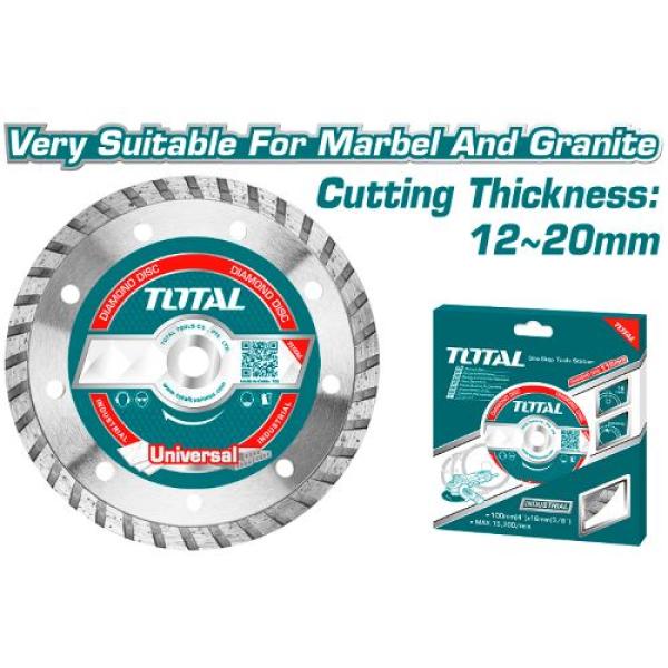 Total TAC2131151 Turbo diamond disc 4.5" صينية رخام وجرانيت