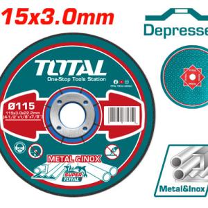 TOTAL TAC2211152 Abrasive metal cutting disc3mm فيبر قص حديد5. 4 انش