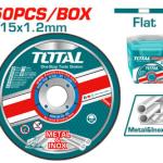 فيبر قص حديد 4.5"علبه 50 حبه TOTAL TAC22111550