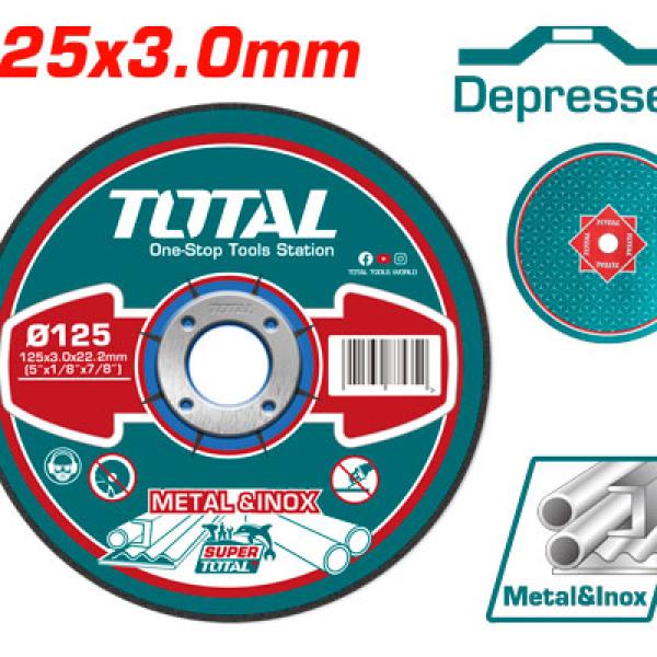 TOTAL TAC2211251 Abrasive metal cutting disc فيبر 5" قص حديد
