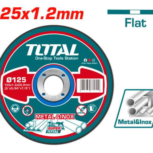 TOTAL TAC2211253 Abrasive metal cutting disc فيبر 5" قص ستانلس