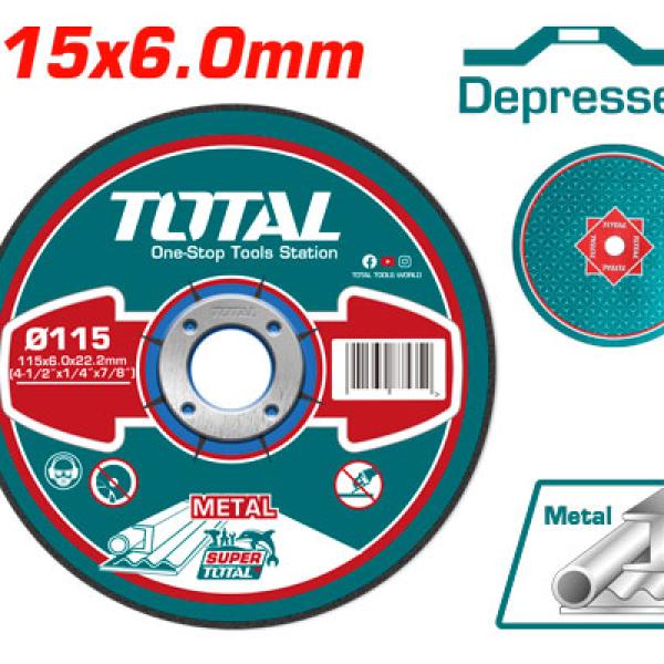 TOTAL TAC2231151 Abrasive metal grinding disc فيبر 4.5" جلخ حديد