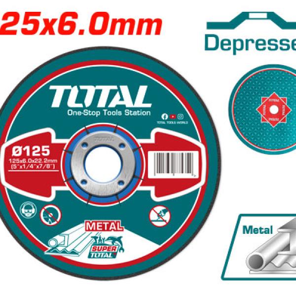TOTAL TAC2231251 Abrasive metal grinding disc فيبر 5" جلخ حديد