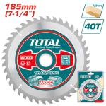 Total TAC231415 TCT saw blade 7.1/4" أسطوانة قص خشب 40 سن