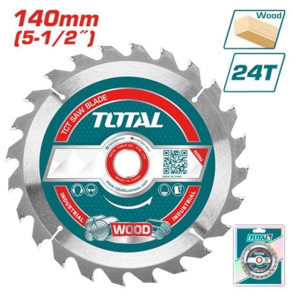 Total TAC232241 TCT saw blade 5.5" 24T صينية قص خشب لمنشار صينية شحن