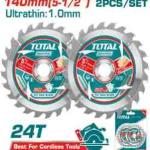 Total TAC2331403صينية قص خشب 5.5 انش 24 سن عدد 2