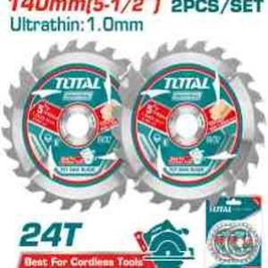 Total TAC2331403صينية قص خشب 5.5 انش 24 سن عدد 2