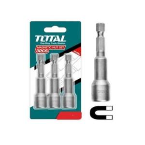 TOTAL TAC271031 Magnetic nut set راسيات هنجر عدد 3 10 ملم