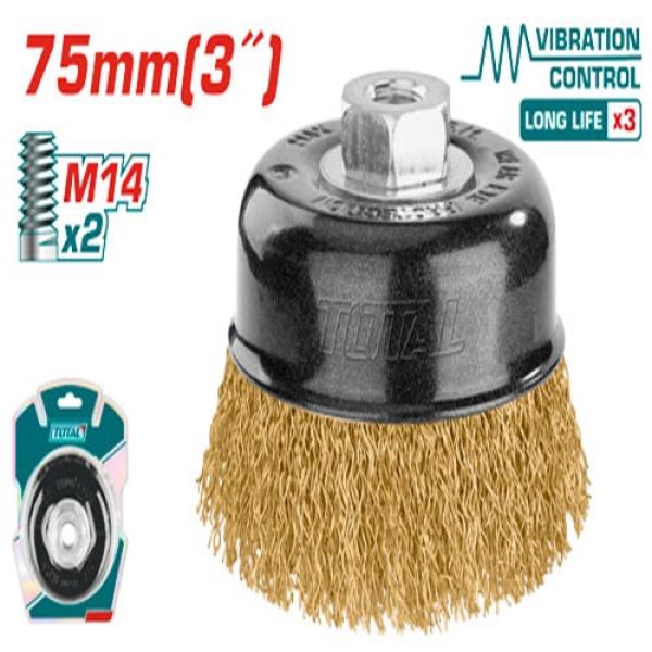 Total TAC31035 Wire cup brush فرشاية سلك نحاس للصاروخ "2