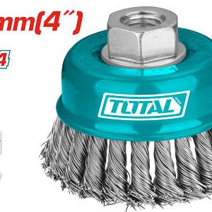 TOTAL TAC32041 WIRE CUP TWIST BRUSH 100mm فرشاية صاروخ مجدول "4