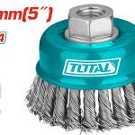 TOTAL TAC32051 WIRE CUP TWIST BRUSH 125mm فرشاية صاروخ مجدول "5