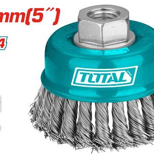 TOTAL TAC32051 WIRE CUP TWIST BRUSH 125mm فرشاية صاروخ مجدول "5