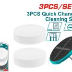 Total TAC35351 طقم بولش وتلميع على الدرل 3 قطعة