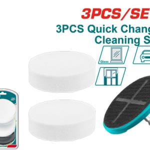 Total TAC35351 طقم بولش وتلميع على الدرل 3 قطعة