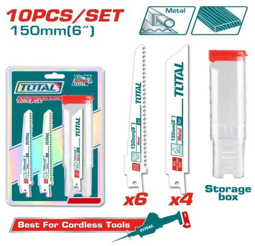 Total TAC521002 طقم نسلات منشار ترددي 10 قطع