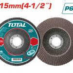 TOTAL TAC631152 Flap disc 4.5*22mm,P60 ورق حف مصفط