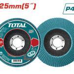 Total TAC641251 Zirconium flap disc 5" P40 ورق حف مدرج ازرق